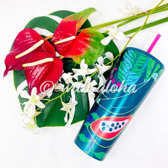 ✨NEW✨ ⭐️ Starbucks HAWAII🍍Tropical 24oz Tumbler - Picture 4 of 6